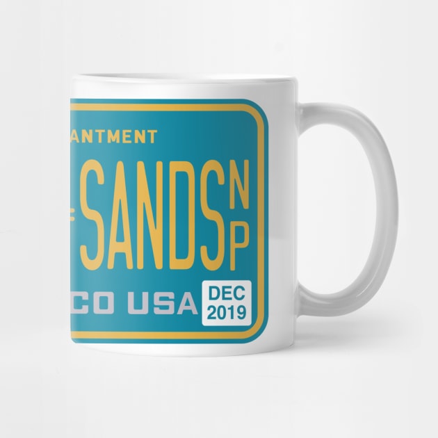 White Sands National Park license plate by nylebuss